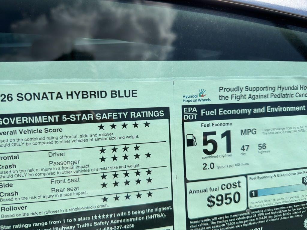 2026 Hyundai SONATA HYBRID Blue