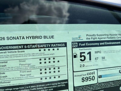 2026 Hyundai SONATA HYBRID Blue